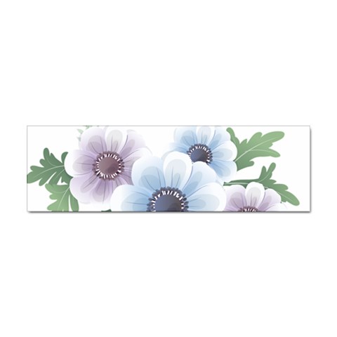 Flower028 Sticker Bumper (10 pack) from ArtsNow.com Front