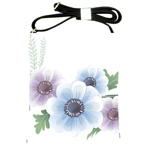 Flower028 Shoulder Sling Bag from ArtsNow.com Front