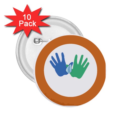 Hand 2.25  Button (10 pack) from ArtsNow.com Front