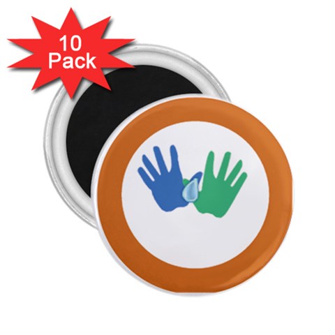 Hand 2.25  Magnet (10 pack) from ArtsNow.com Front