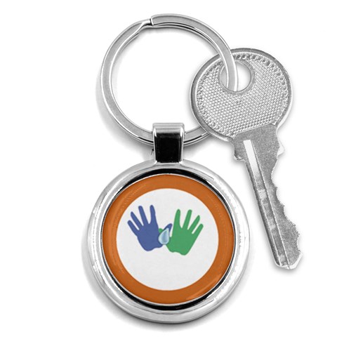 Hand Key Chain (Round) from ArtsNow.com Front