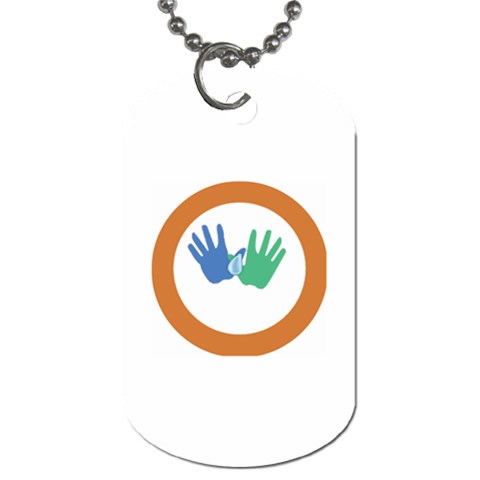 Hand Dog Tag (One Side) from ArtsNow.com Front