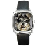 Animals Dogs Funny Dog 013643  Square Metal Watch