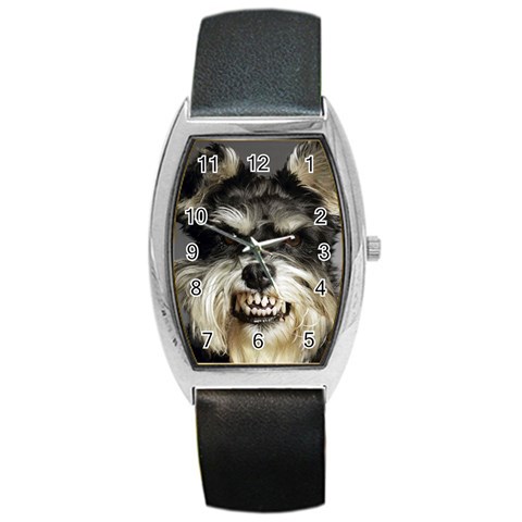 Animals Dogs Funny Dog 013643  Barrel Style Metal Watch from ArtsNow.com Front