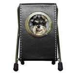 Animals Dogs Funny Dog 013643  Pen Holder Desk Clock