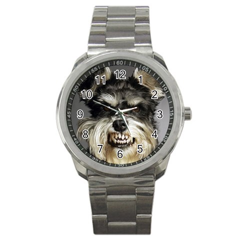 Animals Dogs Funny Dog 013643  Sport Metal Watch from ArtsNow.com Front