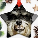 Animals Dogs Funny Dog 013643  Star Ornament (Two Sides)