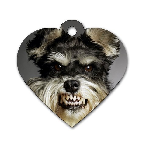 Animals Dogs Funny Dog 013643  Dog Tag Heart (One Side) from ArtsNow.com Front