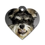 Animals Dogs Funny Dog 013643  Dog Tag Heart (One Side)