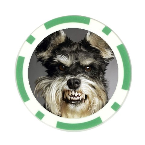 Animals Dogs Funny Dog 013643  Poker Chip Card Guard from ArtsNow.com Front