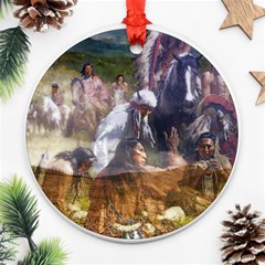 !ndn5 Round Ornament (Two Sides) from ArtsNow.com Front