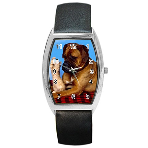 You don t scare me! Barrel Style Metal Watch from ArtsNow.com Front