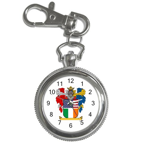 Half Irish American Crest (2) Key Chain Watch from ArtsNow.com Front