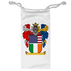 Half Irish American Crest (2) Jewelry Bag from ArtsNow.com Front