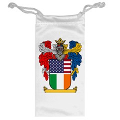 Half Irish American Crest (2) Jewelry Bag from ArtsNow.com Back