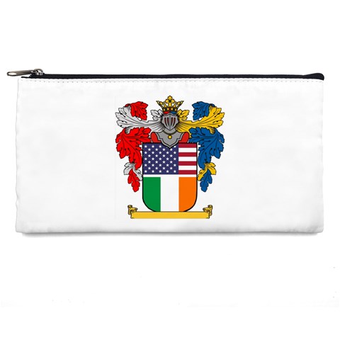 Half Irish American Crest (2) Pencil Case from ArtsNow.com Front