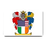 Half Irish American Crest (2) Small Doormat