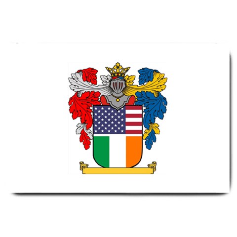 Half Irish American Crest (2) Large Doormat from ArtsNow.com 30 x20  Door Mat