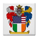 Half Irish American Crest (2) Face Towel