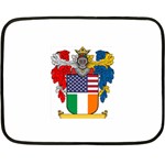 Half Irish American Crest (2) Mini Fleece Blanket(Two Sides)