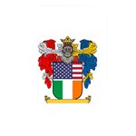 Half Irish American Crest (2) Memory Card Reader (Rectangular)