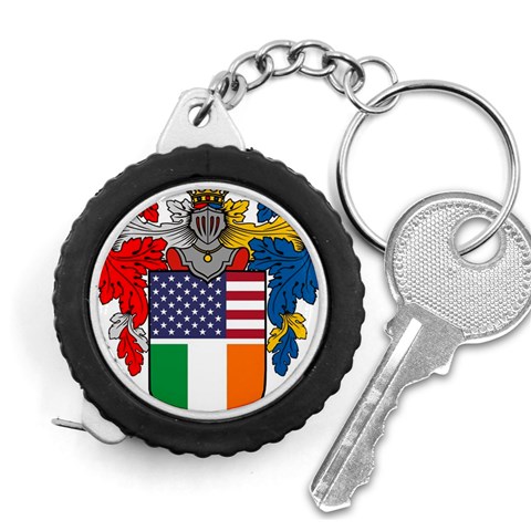 Half Irish American Crest (2) Measuring Tape from ArtsNow.com Front