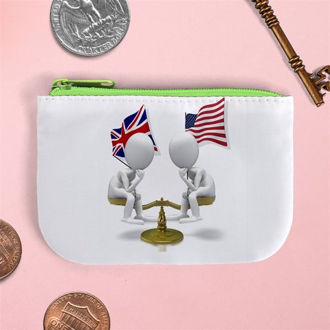 Heritage American/British Mini Coin Purse from ArtsNow.com Front