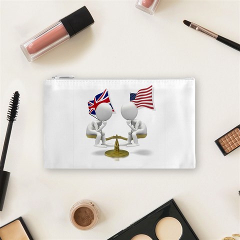 Heritage American/British Cosmetic Bag (Small) from ArtsNow.com Front