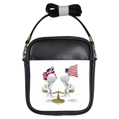 Heritage American/British Girls Sling Bag from ArtsNow.com Front