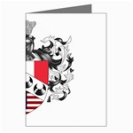 Half France American Crest Greeting Cards (Pkg of 8)