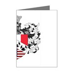 Half France American Crest Mini Greeting Card