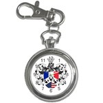 Half France American Crest Key Chain Watch