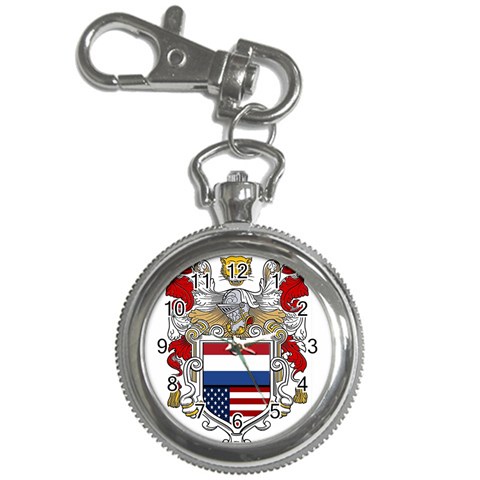 Half Netherlands American Crest Key Chain Watch from ArtsNow.com Front