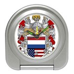 Half Netherlands American Crest Travel Alarm Clock