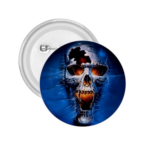 Scary Skull  2.25  Button from ArtsNow.com Front