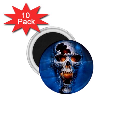 Scary Skull  1.75  Magnet (10 pack)  from ArtsNow.com Front