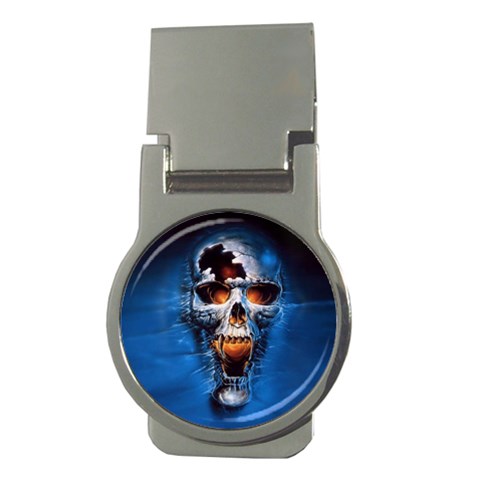 Scary Skull  Money Clip (Round) from ArtsNow.com Front