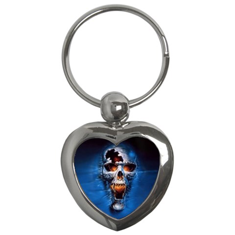 Scary Skull  Key Chain (Heart) from ArtsNow.com Front