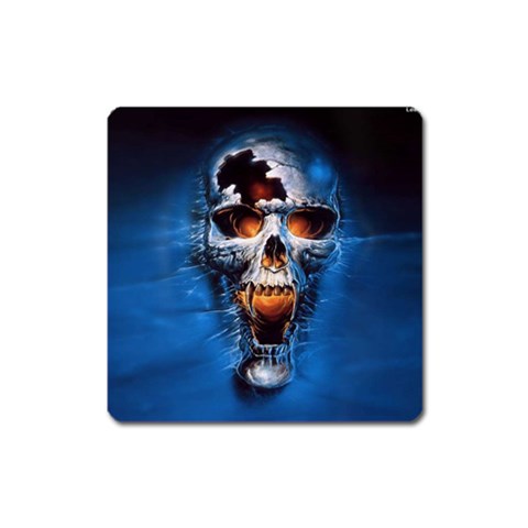 Scary Skull  Magnet (Square) from ArtsNow.com Front