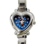 Scary Skull  Heart Italian Charm Watch