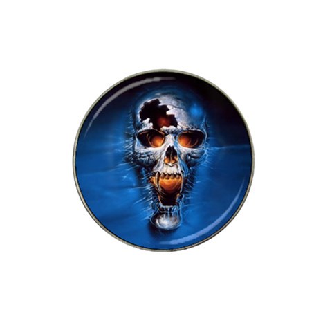 Scary Skull  Hat Clip Ball Marker from ArtsNow.com Front