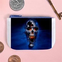 Scary Skull  Mini Coin Purse from ArtsNow.com Front