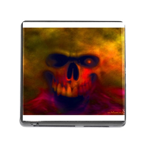 Scary Skull  Memory Card Reader with Storage (Square) from ArtsNow.com Front