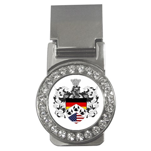 Heritage German American  Money Clip (CZ) from ArtsNow.com Front