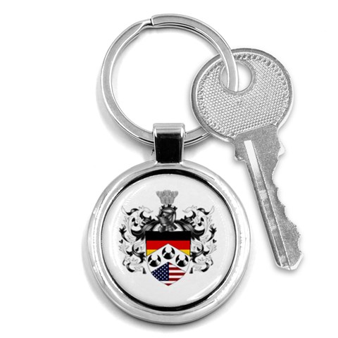 Heritage German American  Key Chain (Round) from ArtsNow.com Front