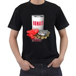 Donation Time Money Heart 1600 Clr Black T-Shirt