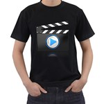 Media Video Icon Pc 1600 Clr Black T-Shirt