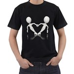 Hand Hold Heart Pc 1600 Clr Black T-Shirt