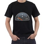 Fuel Gauge Empty 1600 Clr Black T-Shirt