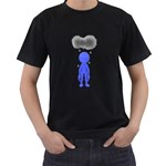 Depressed Cloud 1600 Clr Black T-Shirt